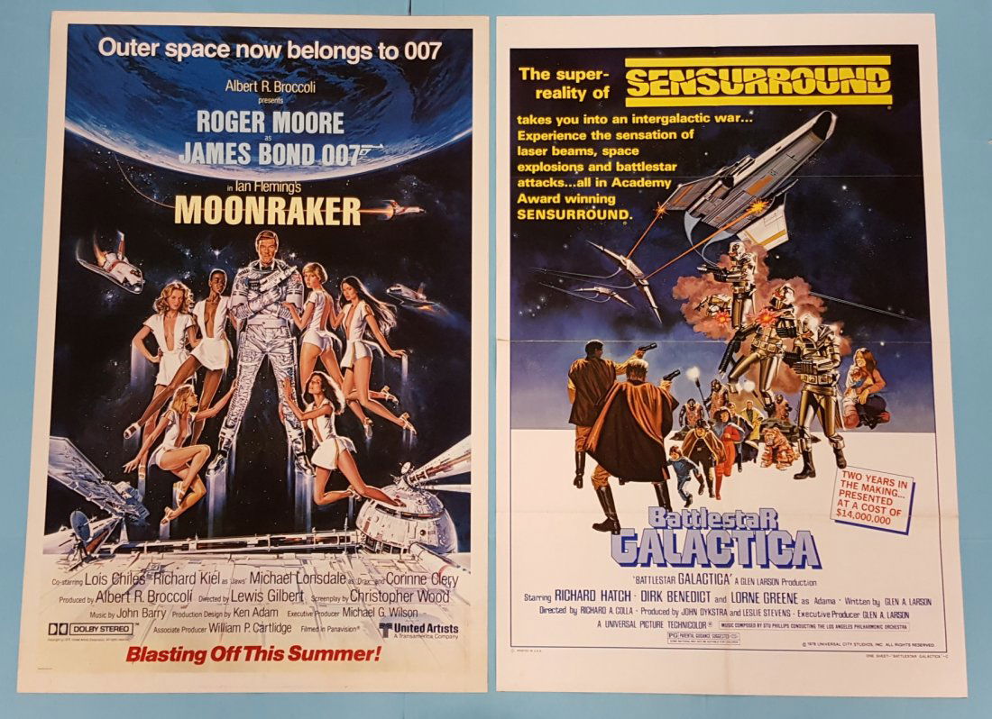 2 One Sheets Moonraker & Battlestar Galactica (1 of 1)