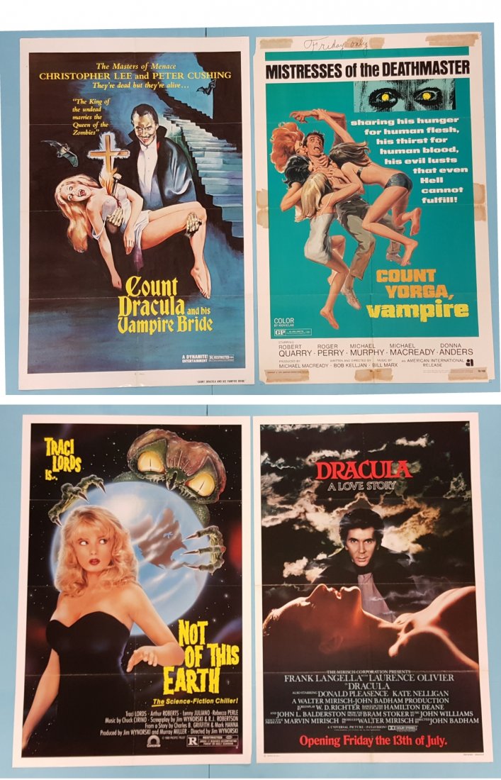 4 one sheets Count Yorga,Vampire and others (1 of 3)