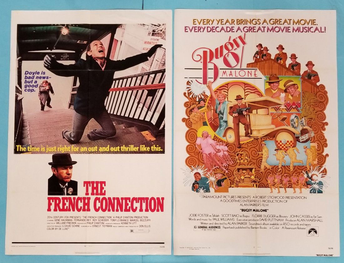 4 One Sheets French Connection, Bugsy Malone, & others (1 of 2)