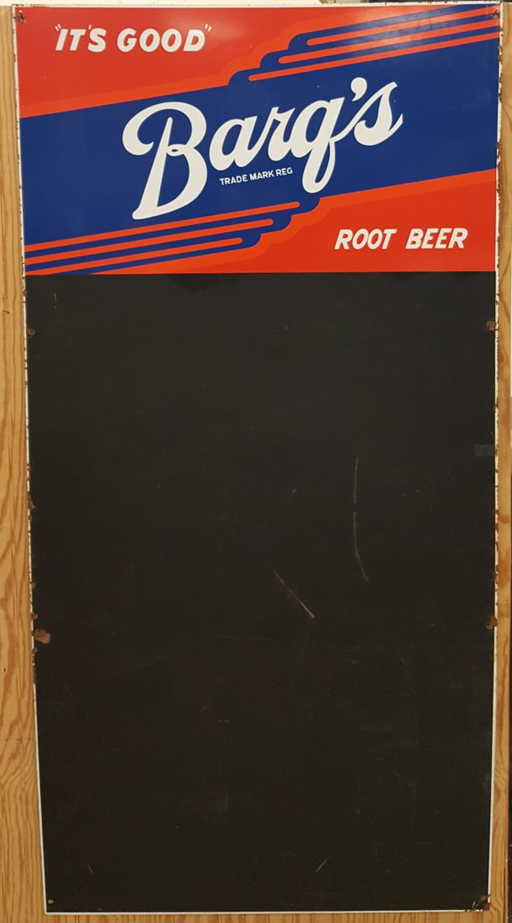rare 5ft double sided barq s root beer menu board sign