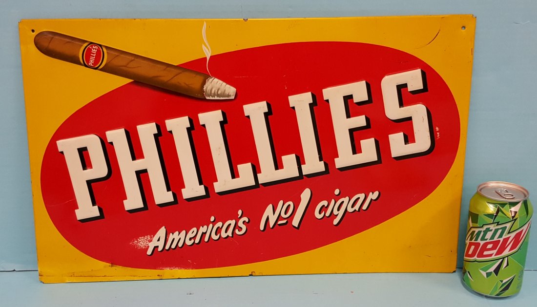 Phillies America's #1 Cigar Tin Sign (1 of 1)