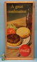 1950 Coca Cola cardboard A Great Combination sign