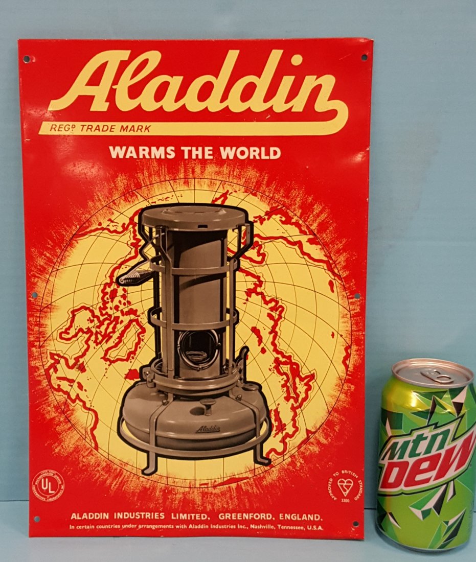 Alladdin Heaters Tin Sign (1 of 2)