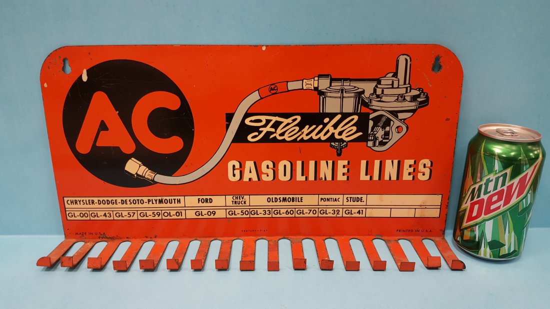 1947 AC Gasoline Lines Display Rack Sign (1 of 1)