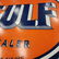 Porcelain Double Sided Gulf Dealership Sign - 3