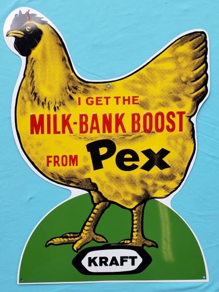 Kraft Milk Bank Boost from PEX Tin Sign (Reproduction) (1 of 1)