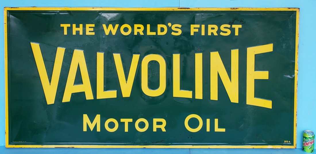 Valvoline Motor Oil Tin Sign (1 of 3)
