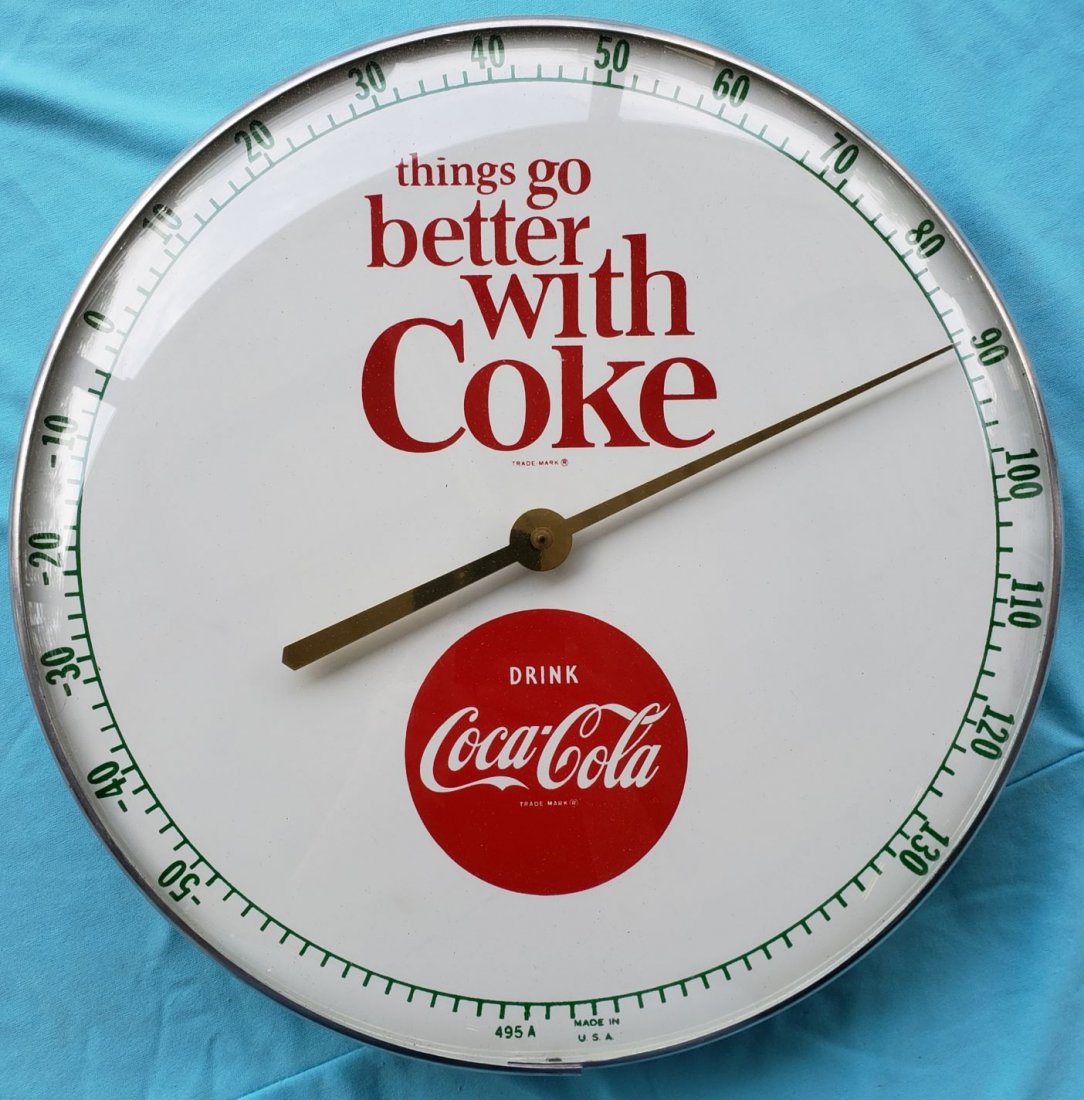 Things Go Better With Coke Round Thermometer (1 of 1)