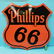 Porcelain Phillips 66 Double Sided Dealership Sign