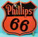 Porcelain Phillips 66 Double Sided Dealership Sign - 2