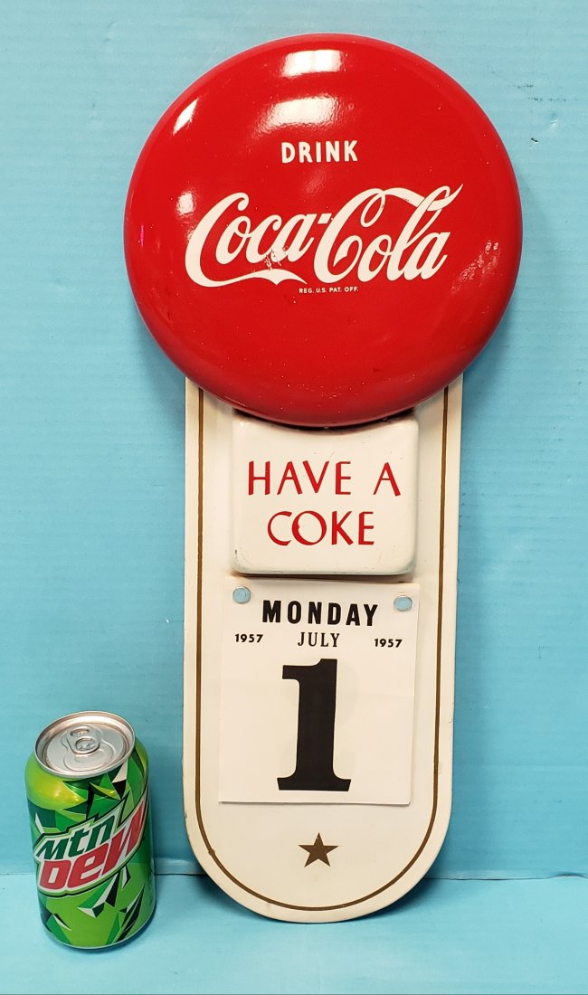1957 Coca Cola Button Calendar Holder (1 of 1)