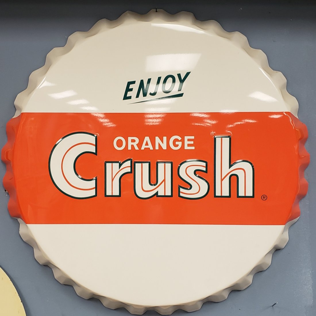 2004 Orange Crush Bottle Cap Sign (1 of 1)