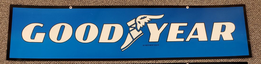 NOS Goodyear Double Sided Dealership Sign (1 of 2)