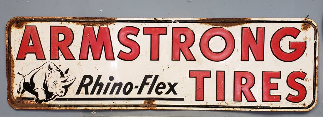 Armstrong Tires Rhino Flex Large Embossed Sign