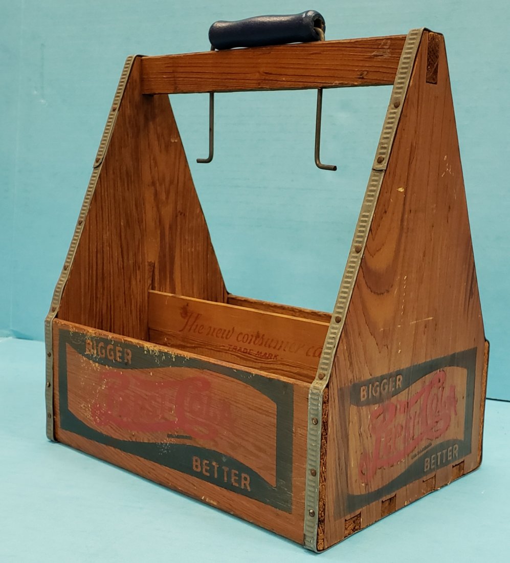 1940 Pepsi Cola Wooden Six Pack Carrier (1 of 4)