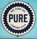 42" Porcelain 2 sided Pure Advertising Sign w/ Ring