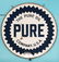 42" Porcelain 2 sided Pure Advertising Sign w/ Ring - 2