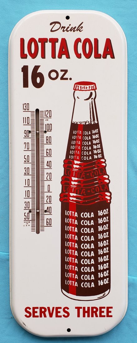NOS  Lotta Cola Thermometer with Box (1 of 1)