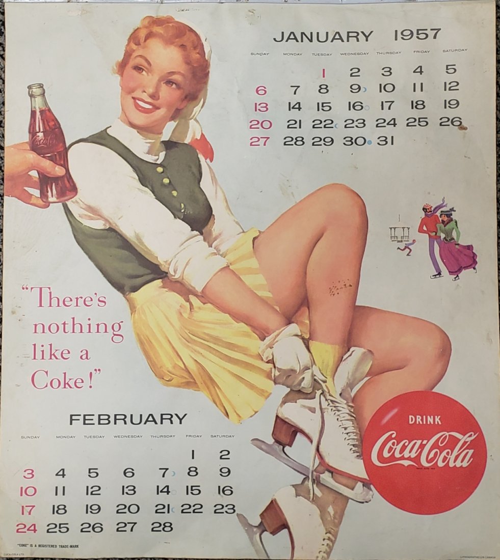 1957 Coca Cola Calendar (1 of 6)