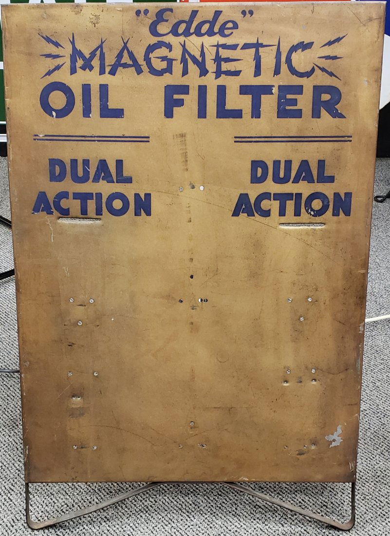 Edde Magnetic Oil Filter Display Sign w/ Stand (1 of 1)