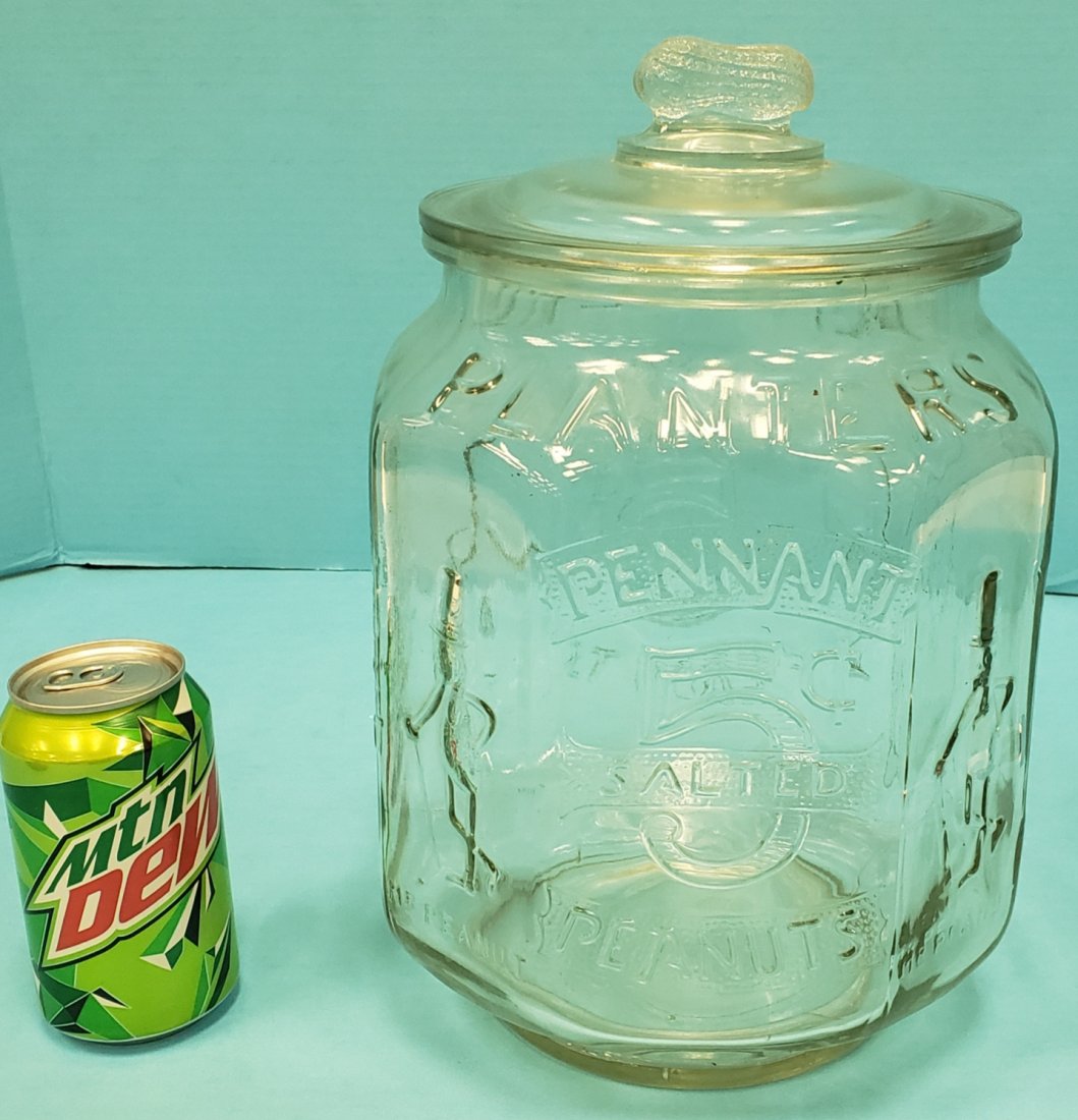 Planters Pennant Peanut Jar with Lid