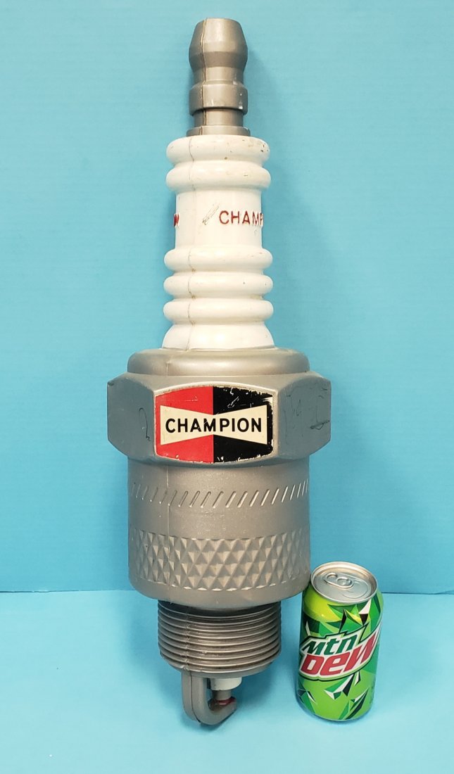 Embossed Champion Spark Plug Store Display