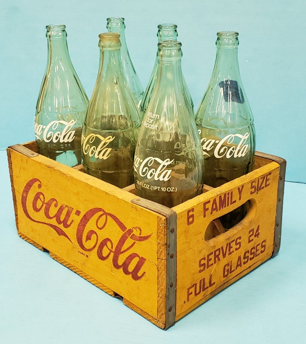 Coca Cola Crate Family Size Pint Bottles 6 pack