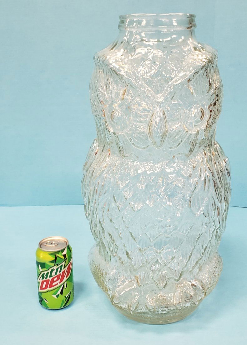 Large The Wise Old Owl Glass Jar