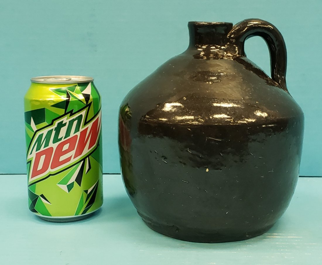 Cheever Meaders Jug: 6.75"h Glazed jug attributed to Cheever Meaders and signed in marker Original CM on the bottom. Excellent condition. PLEASE READ & UNDERSTAND THE PAYMENT & SHIPPING TERMS FOR THIS AUCTION PRIOR TO PLA