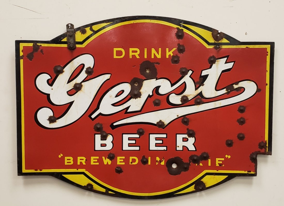 Porcelain Drink Gerst Beer Double sided sign (1 of 2)