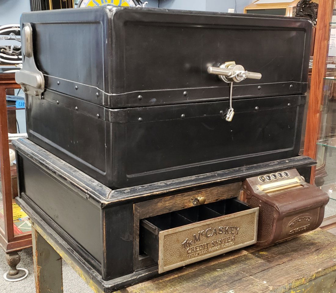 Vintage Mccaskey Register Co Store Receipt Invoice Holder