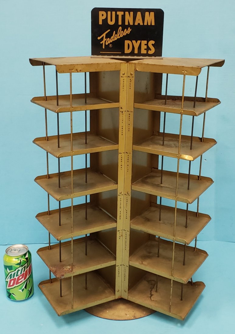 Putnam Dyes Fadeless Rotating Store Display (1 of 2)