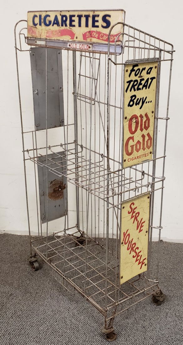 Cigarettes Display Rack with Signs (1 of 3)