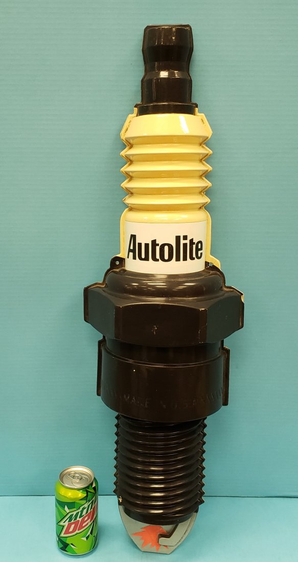 Auto Lite Large Plastic Spark Plug Store Display