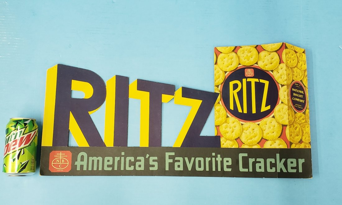 Scarce National Biscuit Company Ritz Sign (1 of 1)