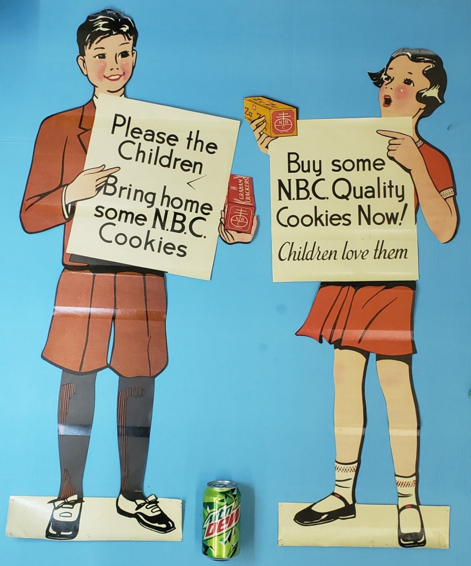RARE National Biscuit Company Window Treatment  Sign (1 of 2)