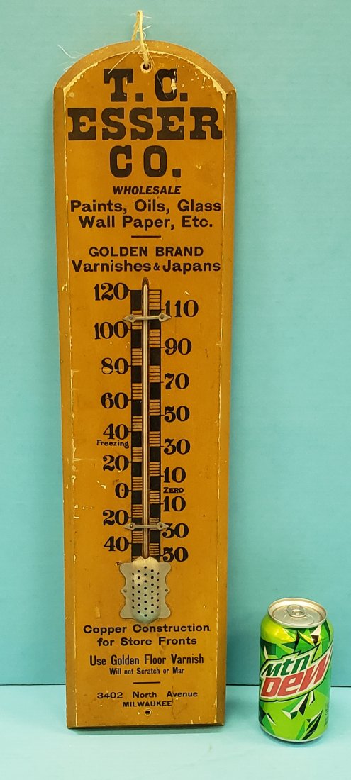 T. C. Esser Co. Paints, Oils, Glass Thermometer (1 of 1)
