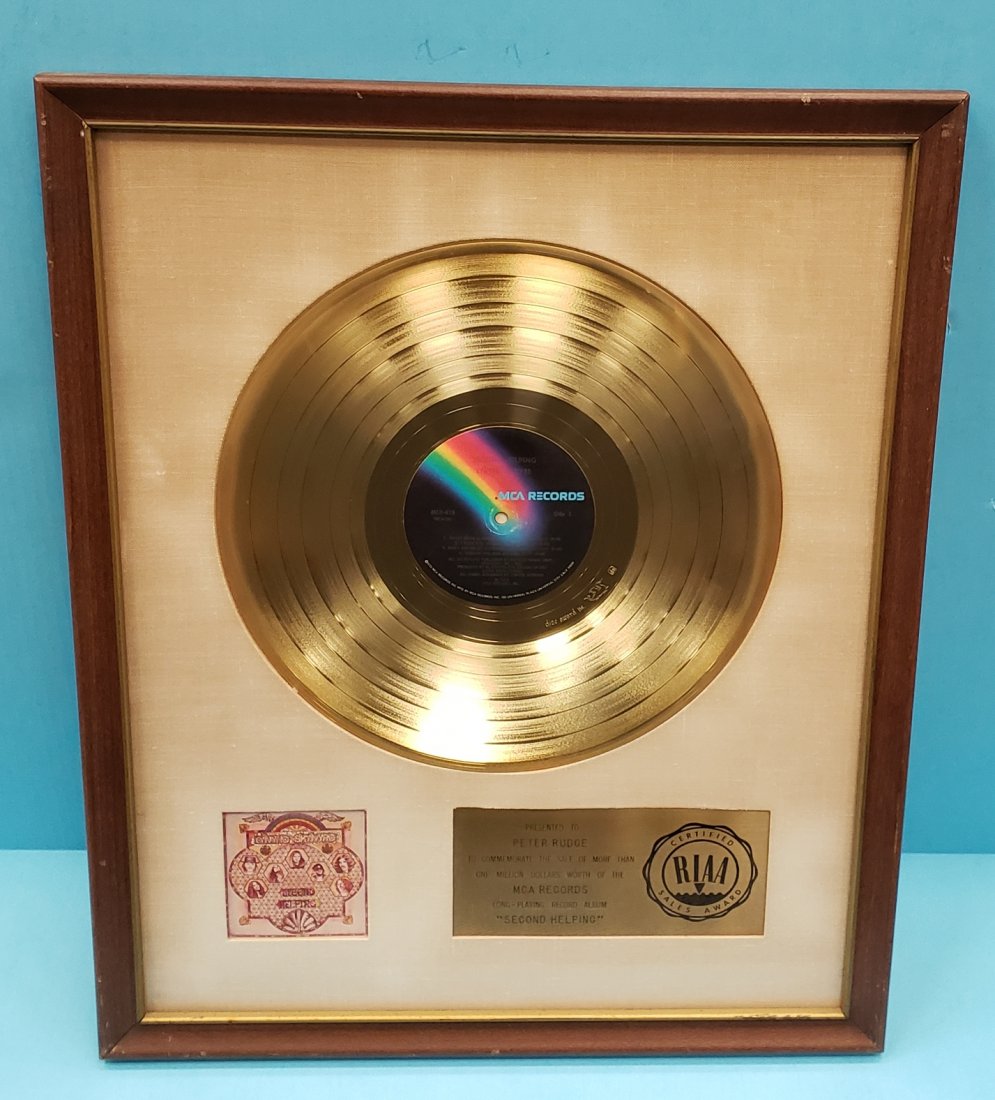 RIAA Record Award Lynyrd Skynyrd Peter Rudge (1 of 3)