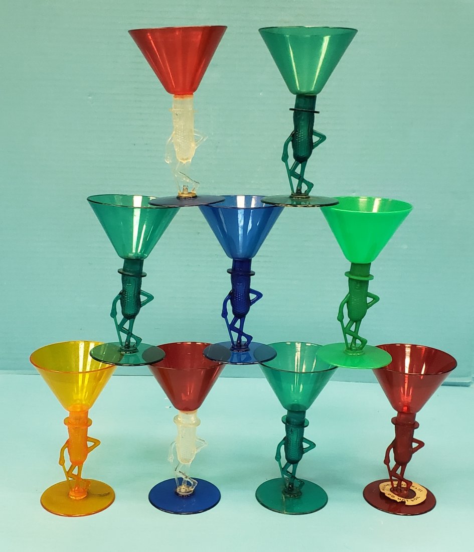 9 Planters Mr. Peanut Cocktail Glasses (1 of 1)