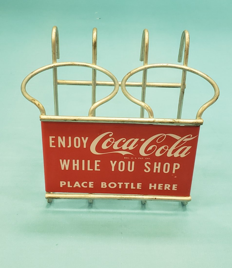 NOS Coca Cola Shopping Cart Bottle Holder (1 of 1)