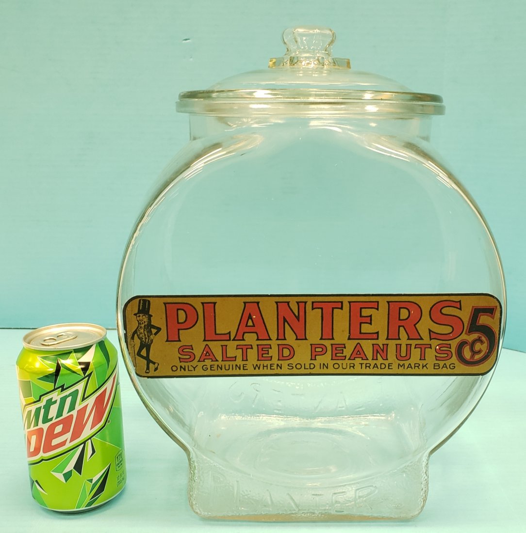 Planters Peanuts Fishbowl Store Jar (1 of 3)