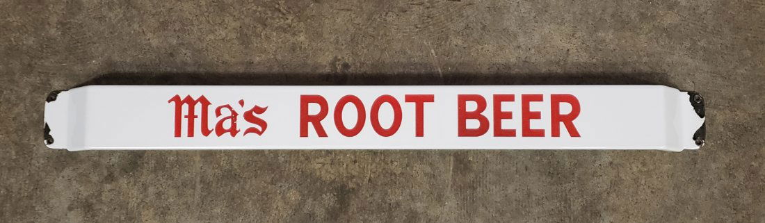 Porcelain Ma's Root Beer Door Push (1 of 1)