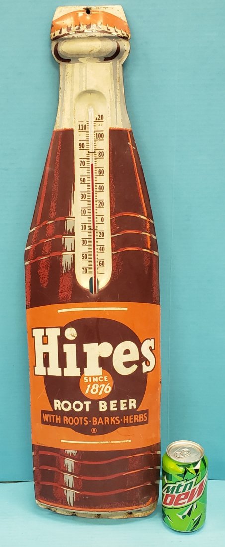 Hires Root Beer Bottle Thermometer (1 of 1)