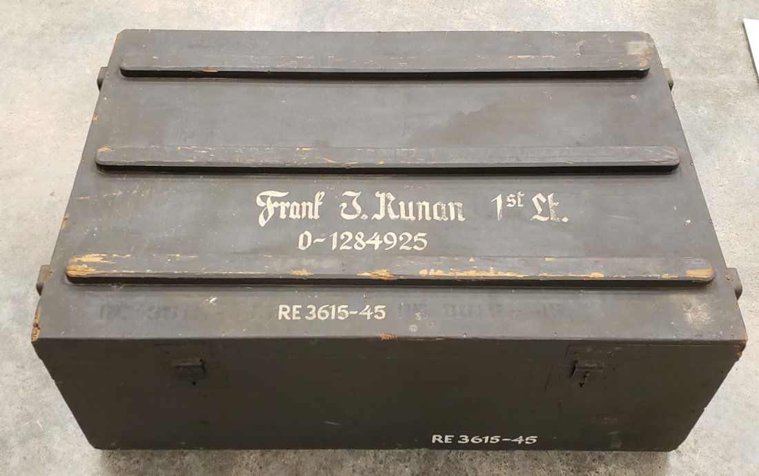 Wood Military Footlocker (1 of 3)