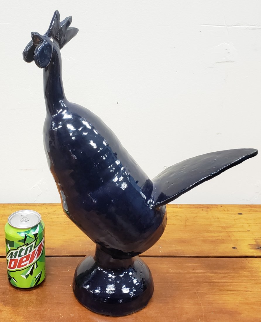 Shelby West Blue Rooster Southern Pottery (1 of 6)