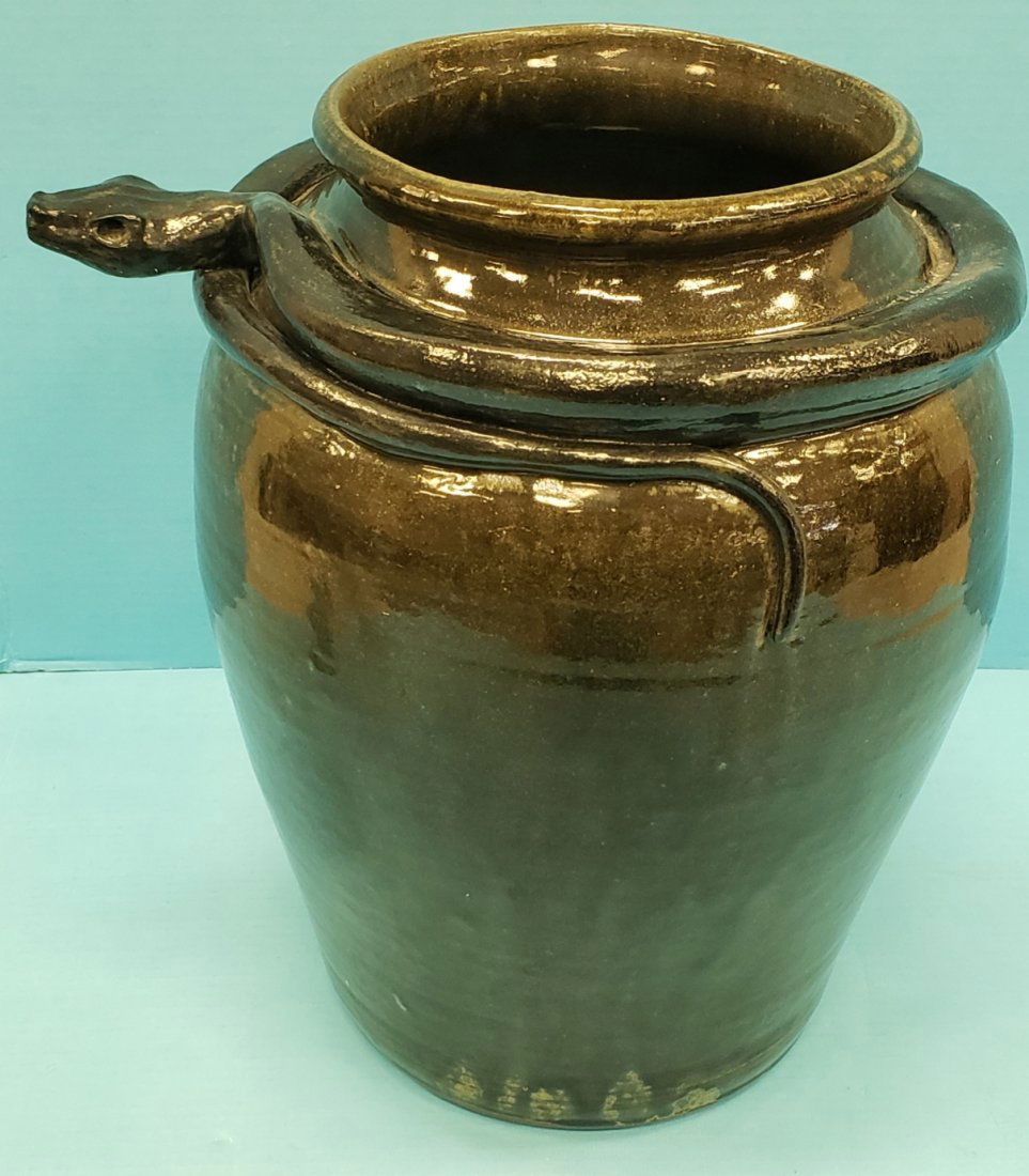 Wayne Hewell Snake Jar / Jug Southern Pottery (1 of 6)