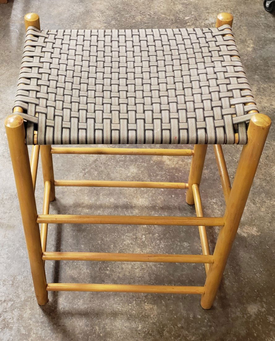 Shaker Style woven stool (1 of 2)