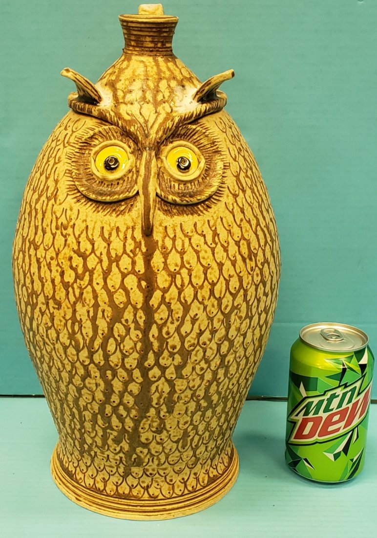 Mike Ledford Owl Jug Southern Pottery (1 of 5)