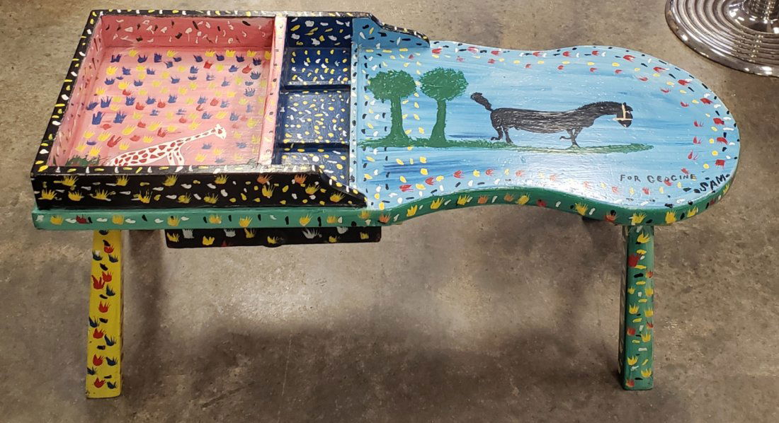 Sam the dot man McMillan Painted Cobbler's Bench (1 of 5)