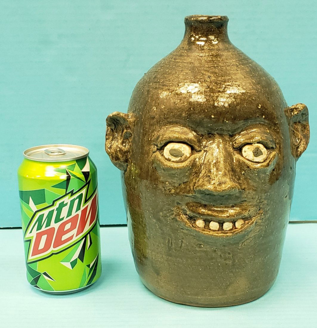Reggie Meaders Face Jug Southern Pottery (1 of 6)
